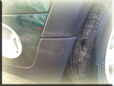 plastic textured bumper trim repair